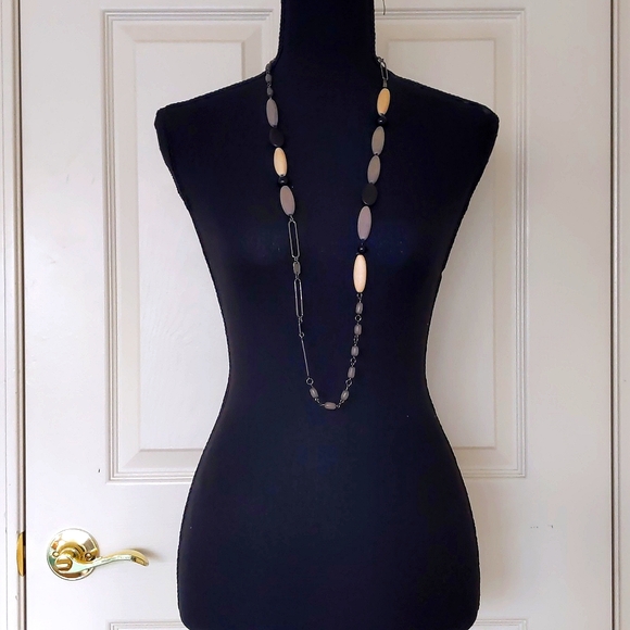 NWOT. The Limited Multiple Shapes/Colors/Materials Chained Necklace. - Picture 1 of 4